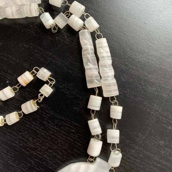 Vintage Mexican Quartz Tribal Mask Necklace - Picture 4 of 9